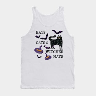Bats, Cats & Witch Hats Tank Top